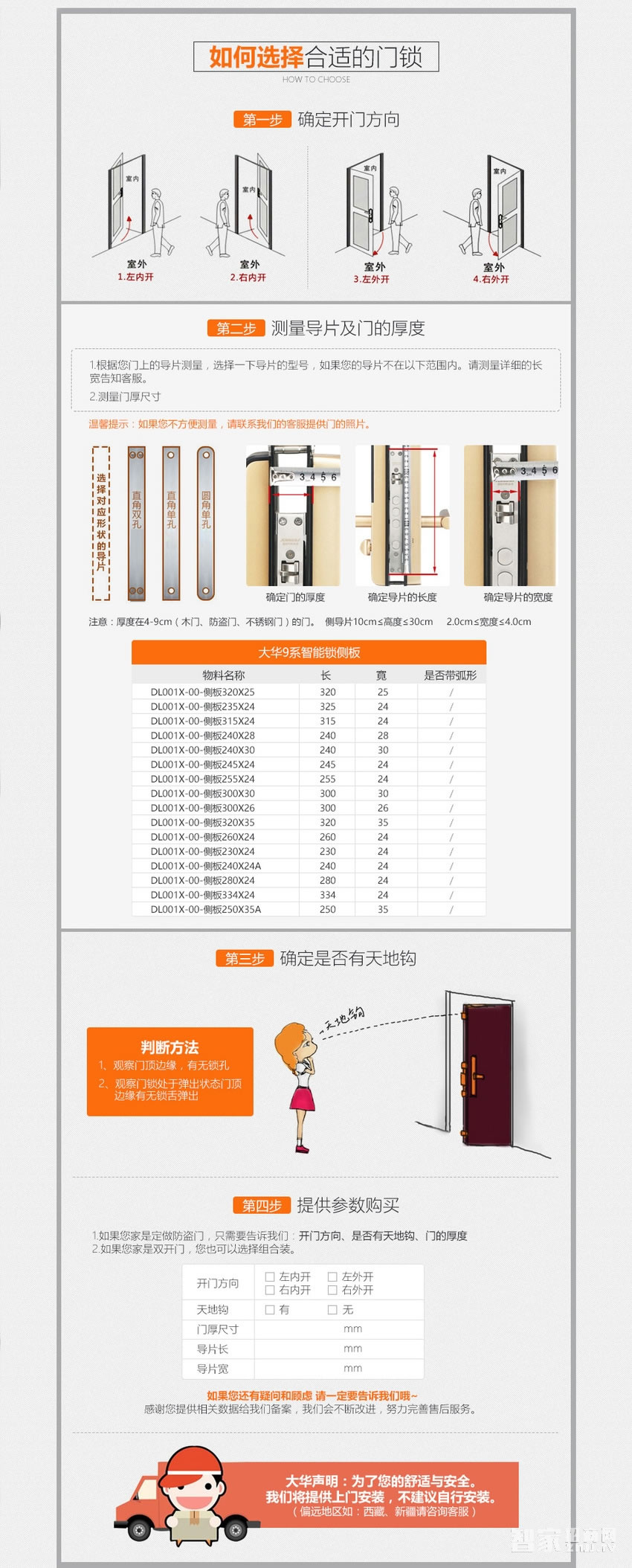 大华乐橙密码指纹锁 家用防盗电子锁