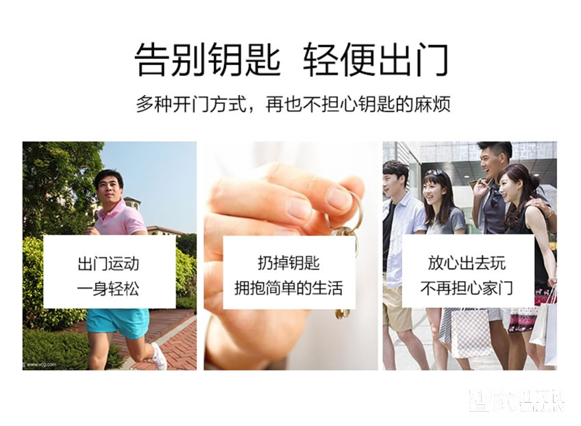 佳因特智能锁J01四种开门方式、超B级锁芯