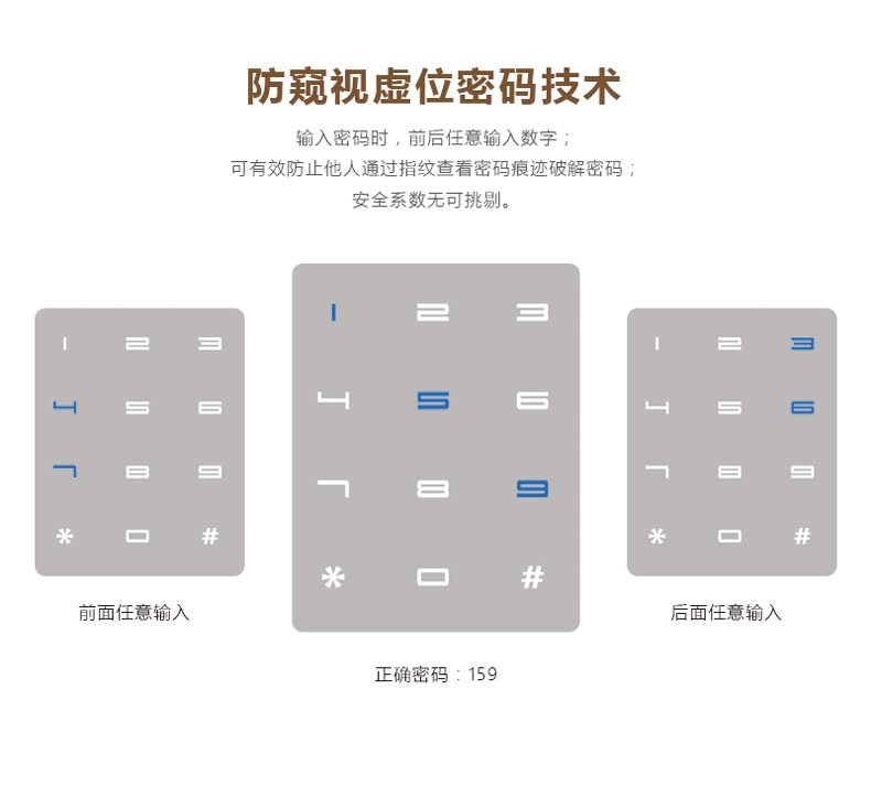 众享双久指纹密码锁 入户门防盗门锁