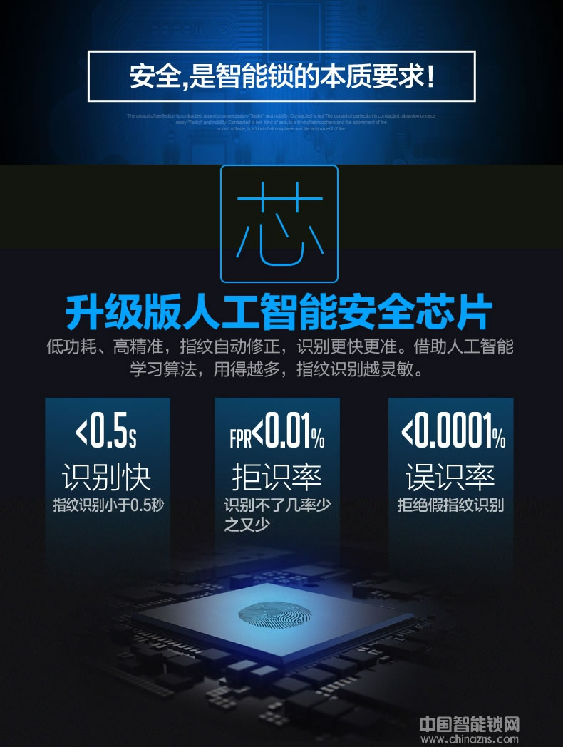 好汉智能电子感应门锁 手机APP防盗指纹锁