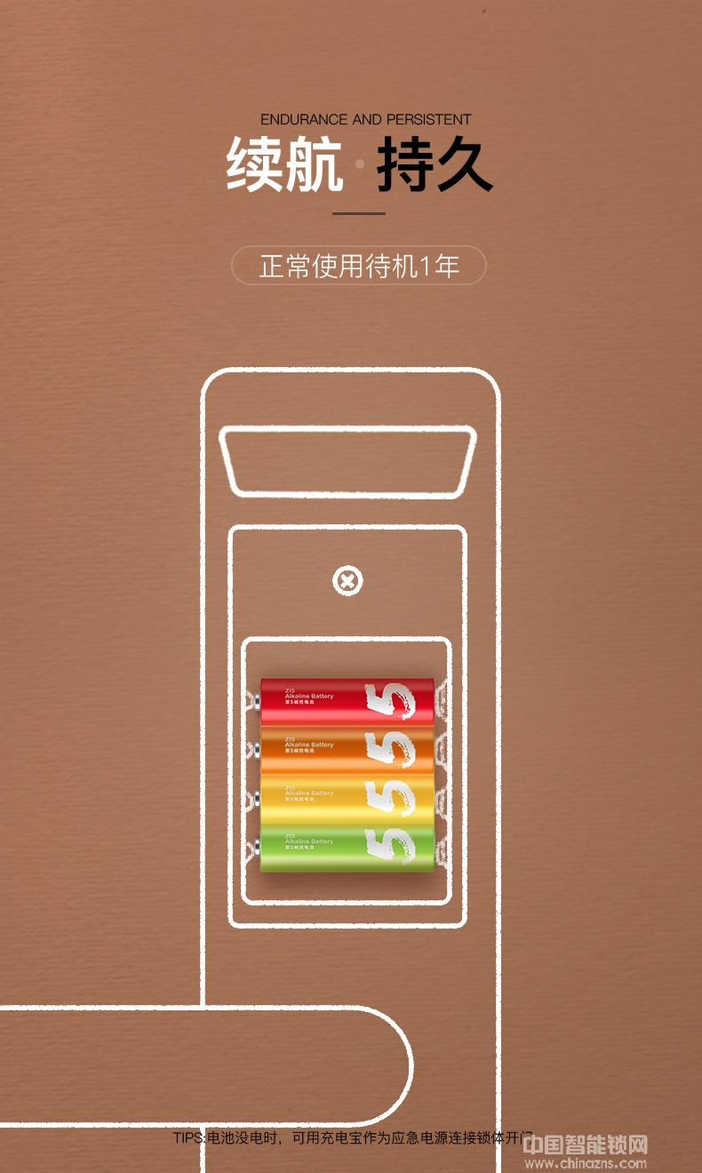 好汉锁具大门IC卡感应门锁 远程操控电子锁HH2115