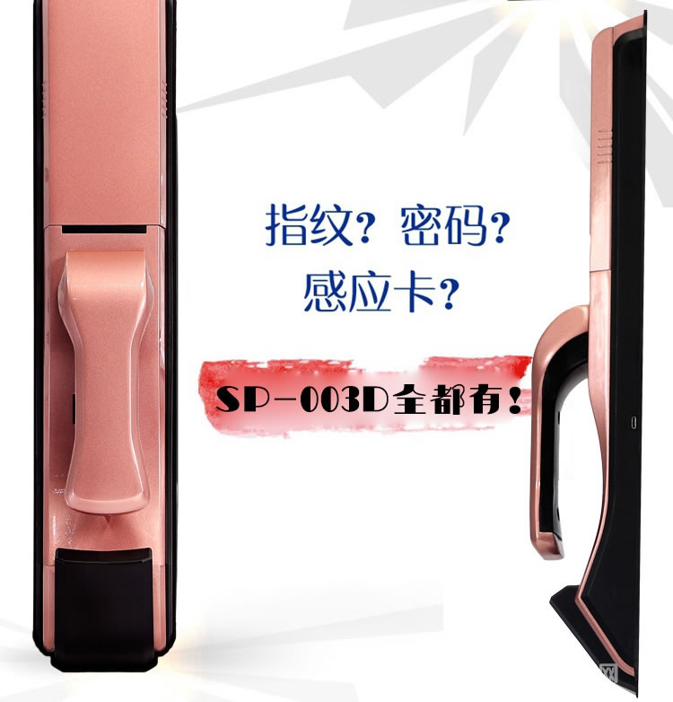 硕派木门智能电子密码锁 滑盖指纹锁
