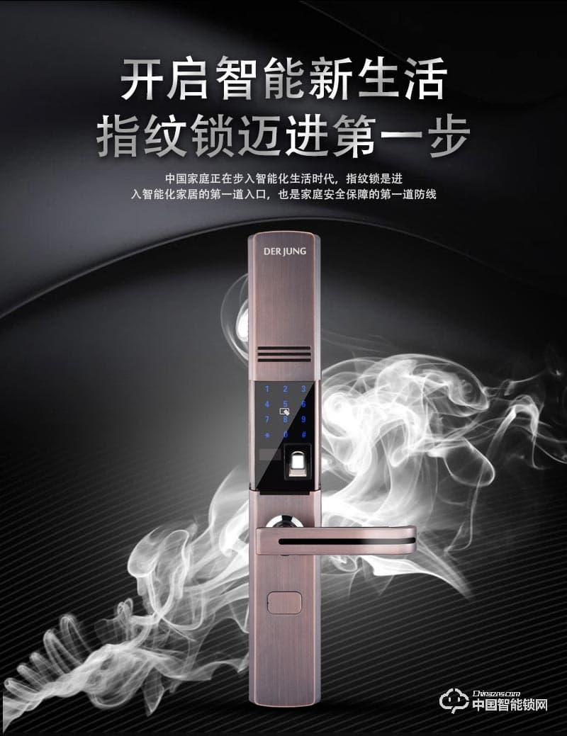 典匠智能锁 D6072安防滑盖智能门锁指纹锁