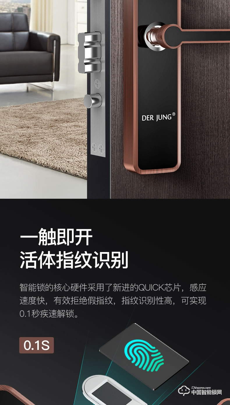 典匠智能锁 D6018家用防盗门智能密码锁