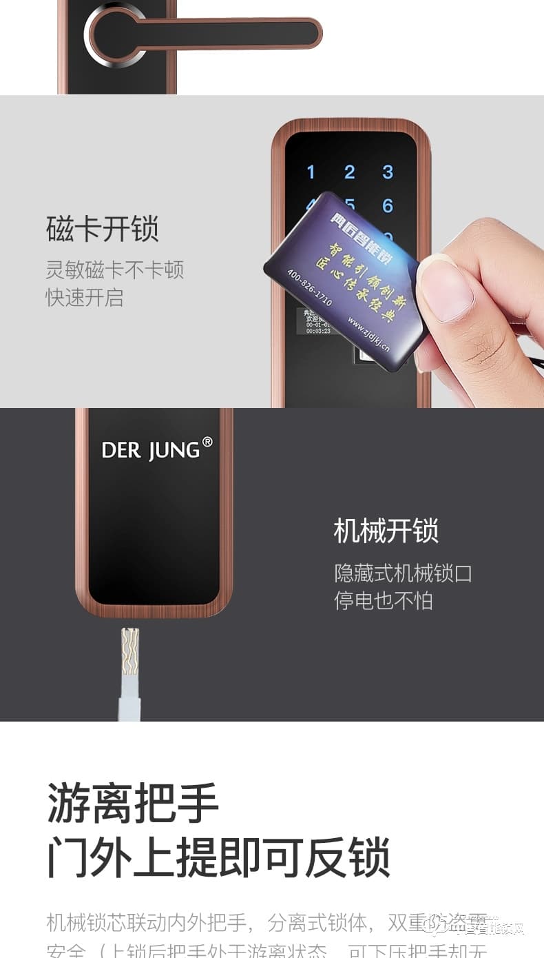 典匠智能锁 D6018家用防盗门智能密码锁