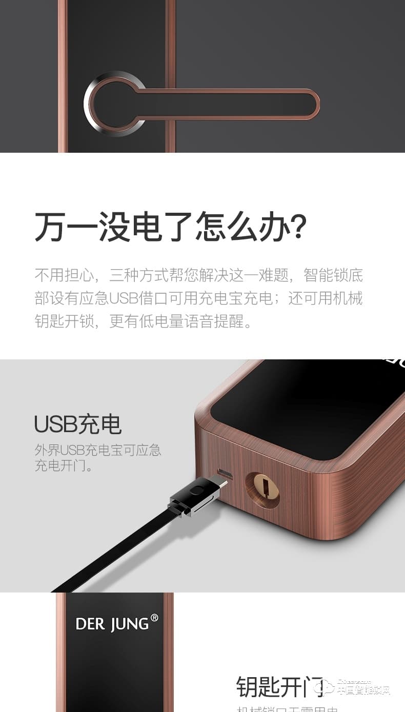 典匠智能锁 D6018家用防盗门智能密码锁