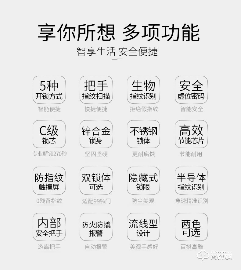 美利保指纹锁 MLB800家用智能全自动密码锁