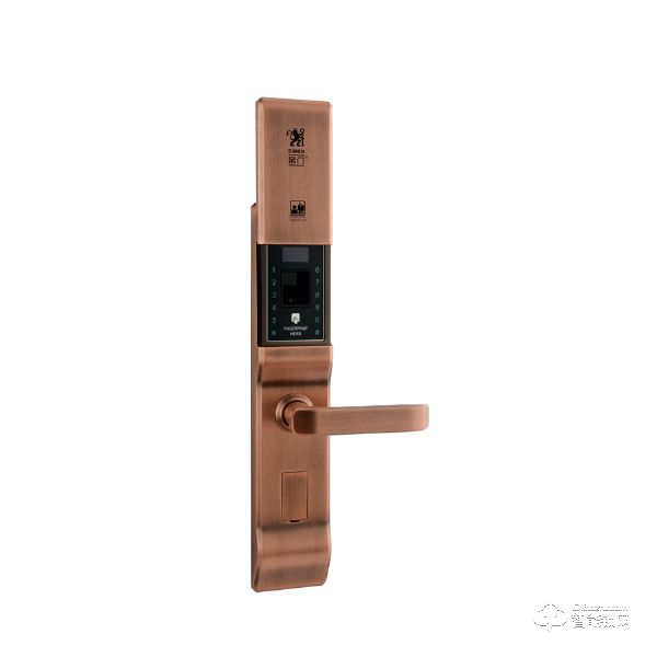 帝门智能锁 DM-8055红古铜指纹锁 家用防盗门锁