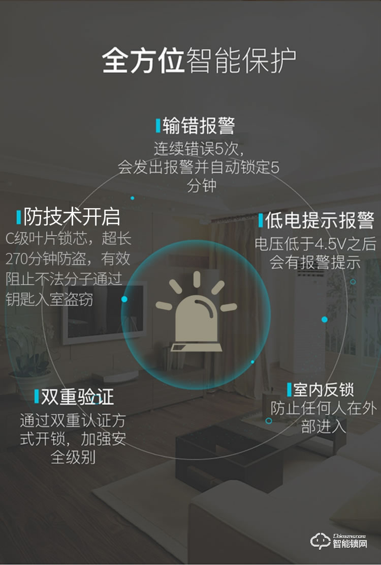 欧加斯智能锁 天猫精灵APP智能锁