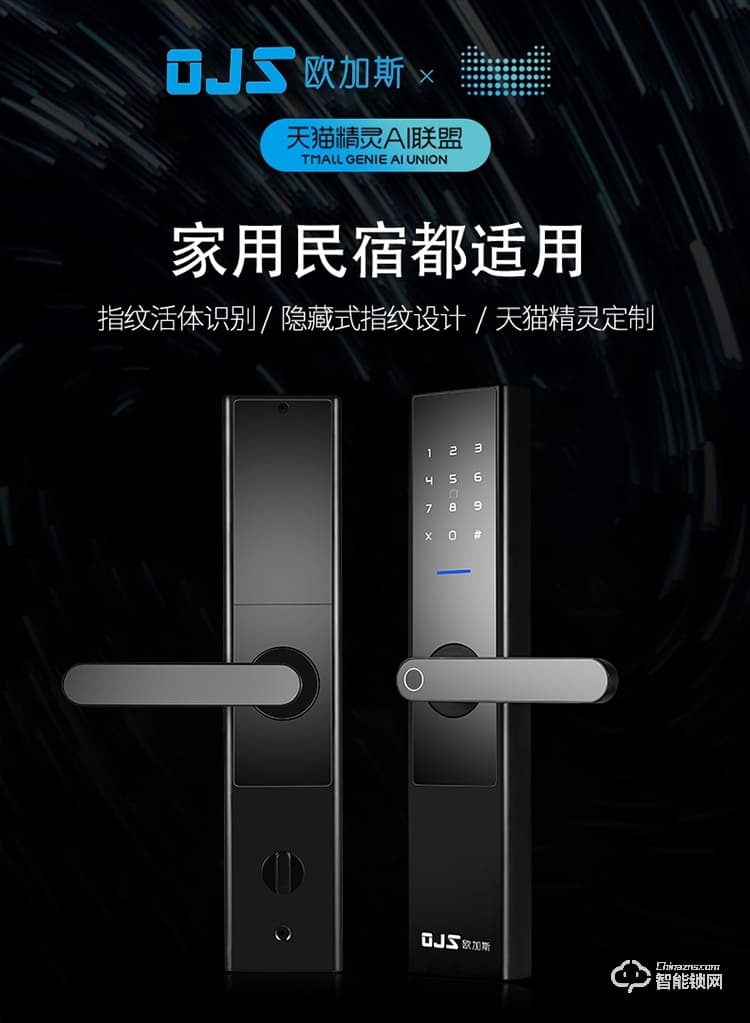 欧加斯智能锁 防盗门智能密码锁