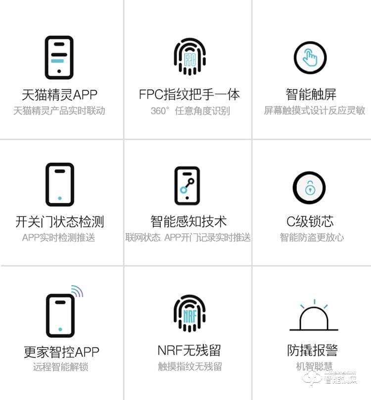 欧加斯智能锁 防盗门智能密码锁