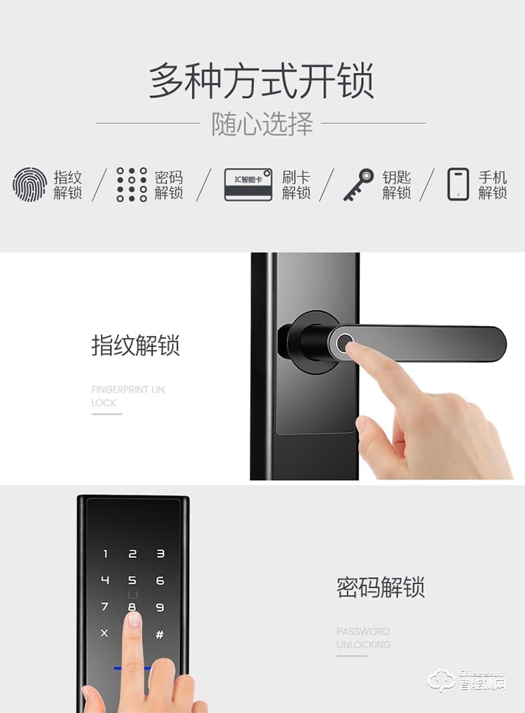 欧加斯智能锁 防盗门智能密码锁