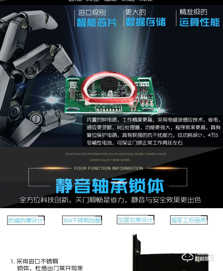 锦豫智能锁 酒店门锁宾馆感应电子锁