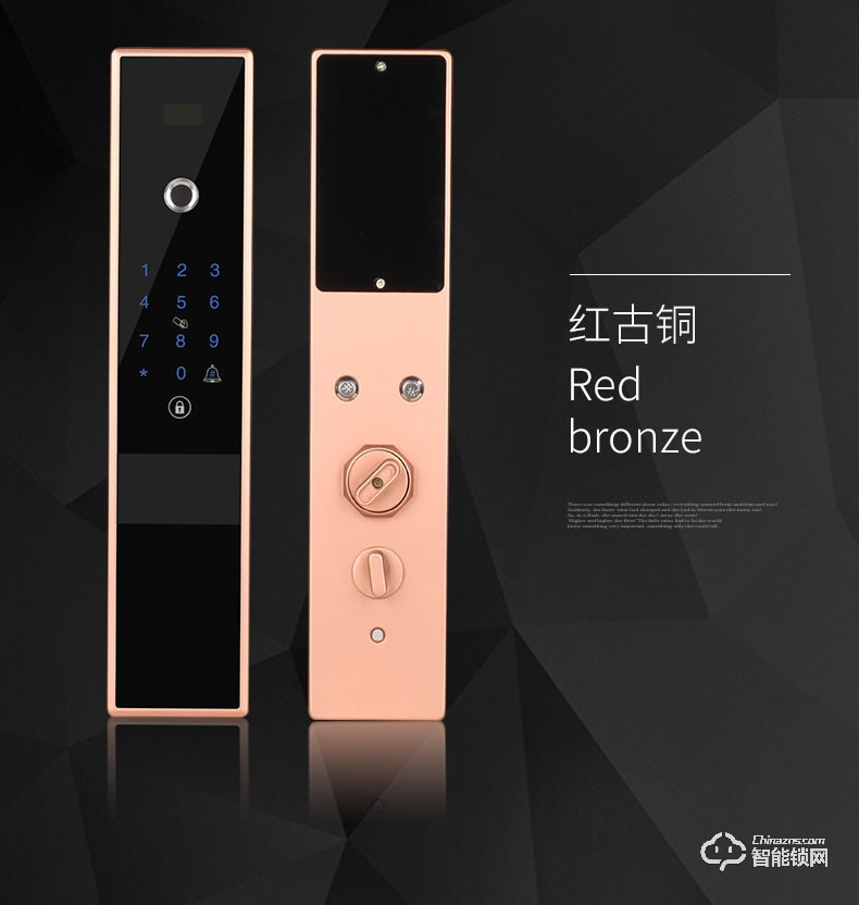 智联美家智能锁 M0605全自动直板密码锁