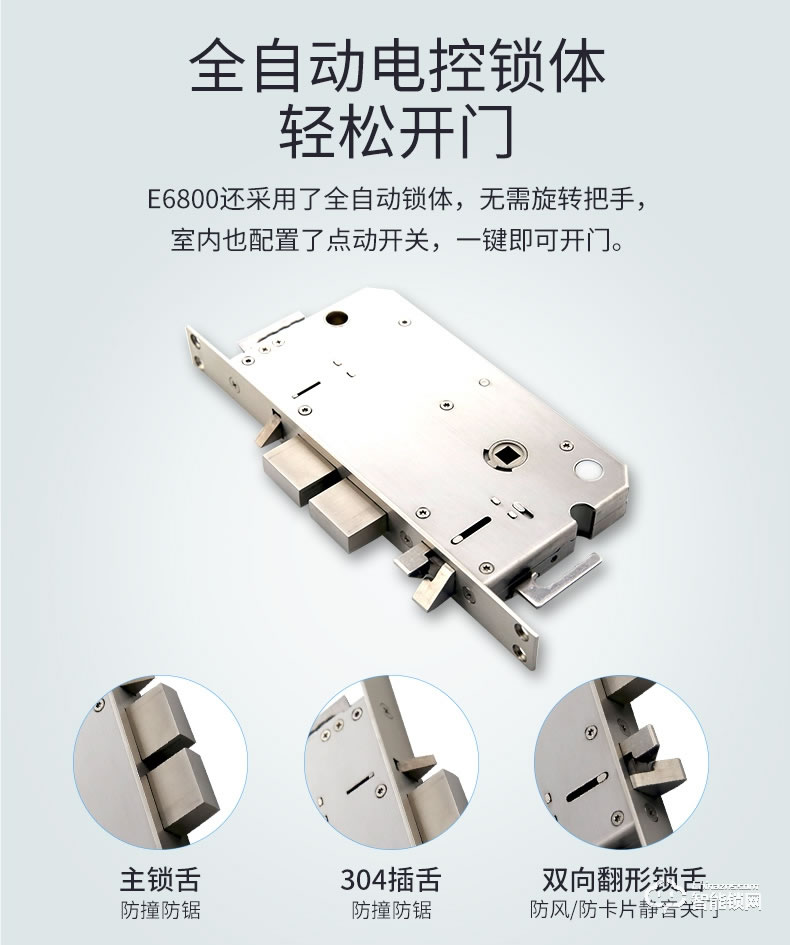 移康智能锁 E6800全自动家用防盗智能门锁电子锁