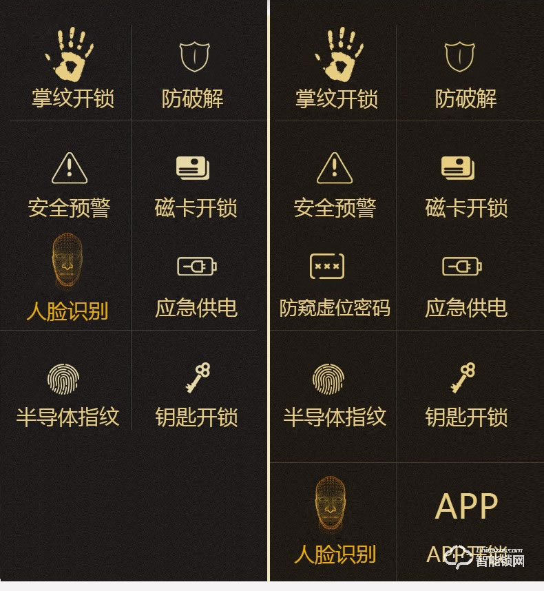 佰德龙智能锁 Q10全自动人脸识别锁刷脸锁掌纹锁