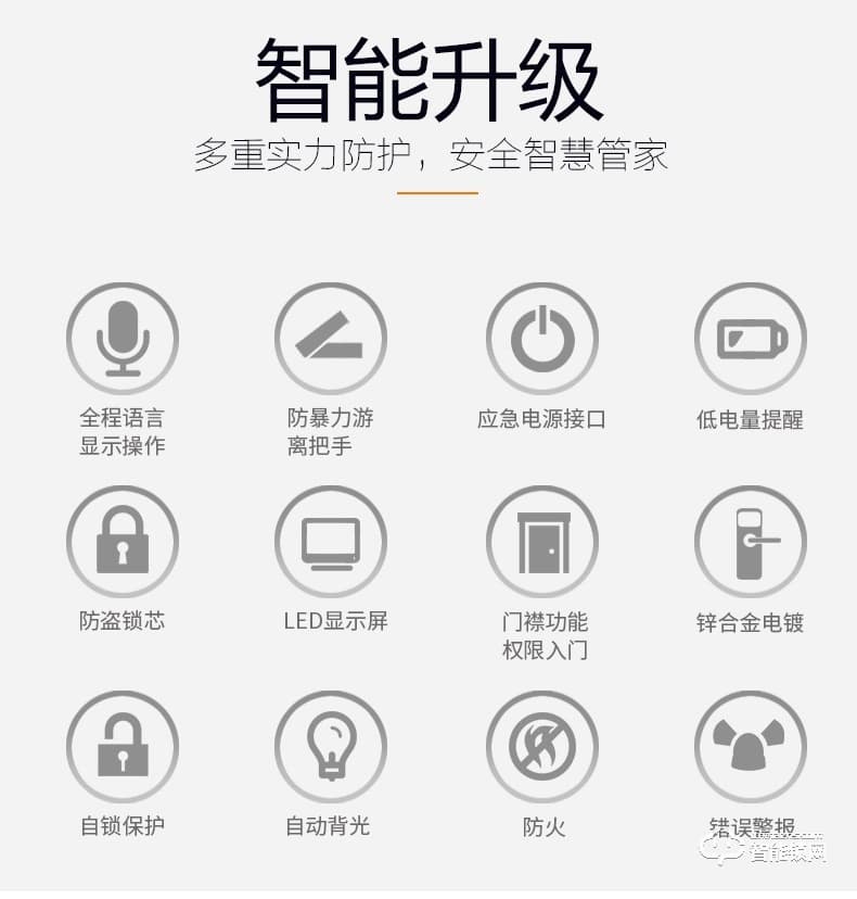 佰德龙智能锁 A9指全自动智能指纹锁