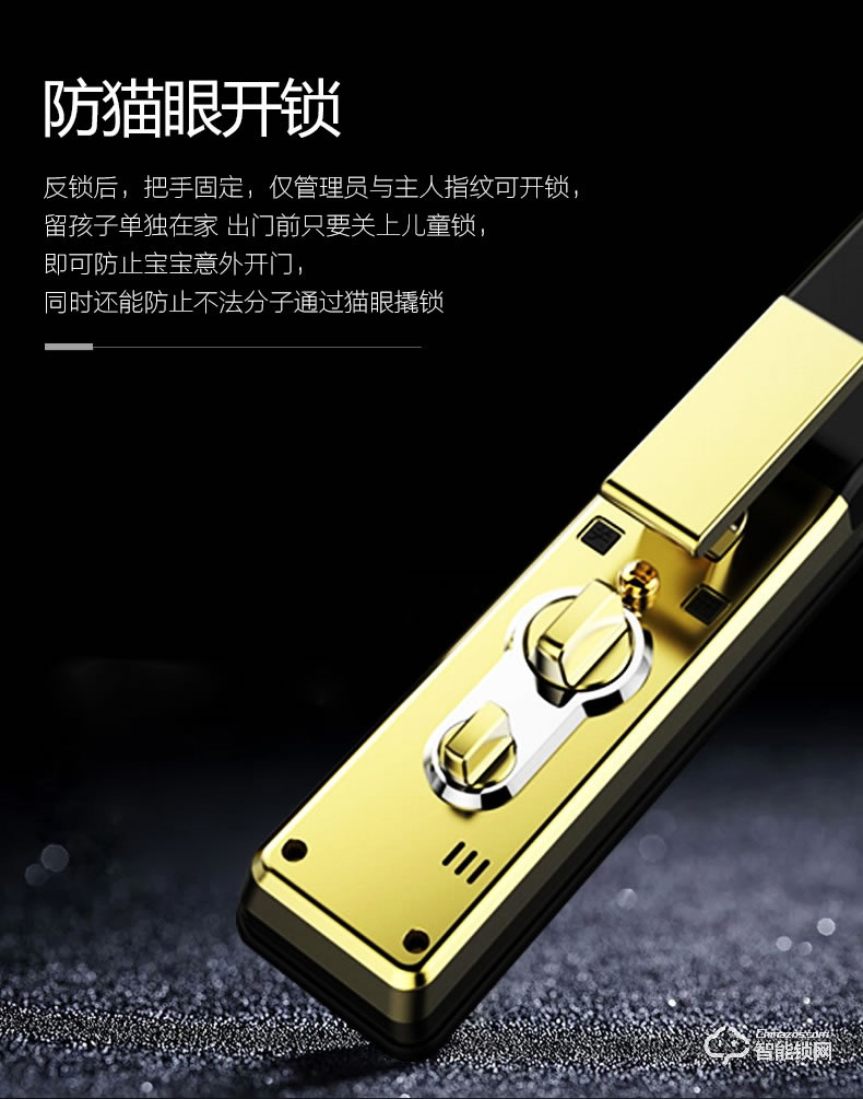 佰德龙智能锁 A9指全自动智能指纹锁