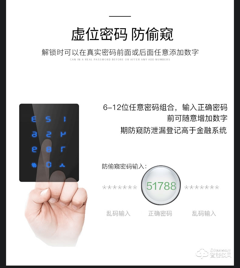 纽冠智能锁 N909品一握即开指纹锁智能锁