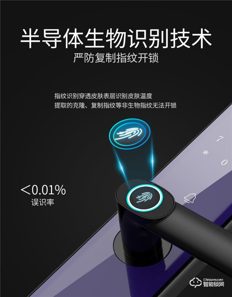 希箭智能锁 B10家用防盗门智能锁酒店门锁