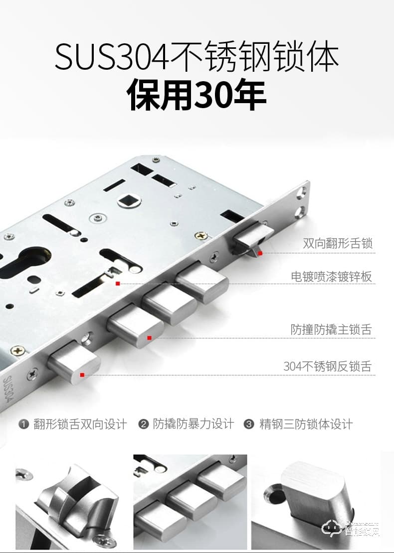 希箭智能锁 B9家用防盗门电子锁全自动刷卡锁