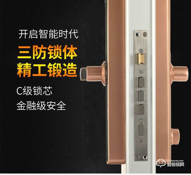 司浦特智能锁 家用防盗门指纹锁智能锁