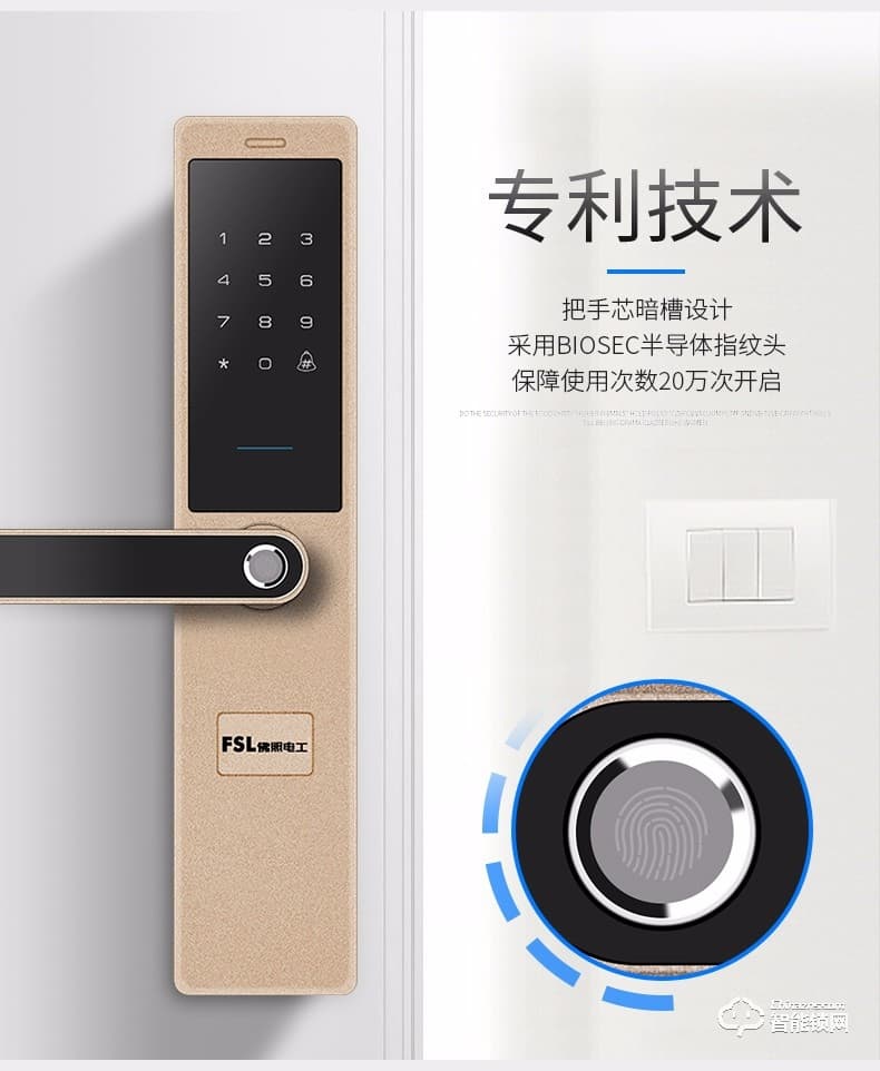 FSL智能锁 Z1-M103家用防盗门电子门锁正门锁