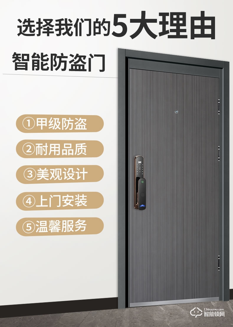 高雅居智能门 甲级防盗门子母门