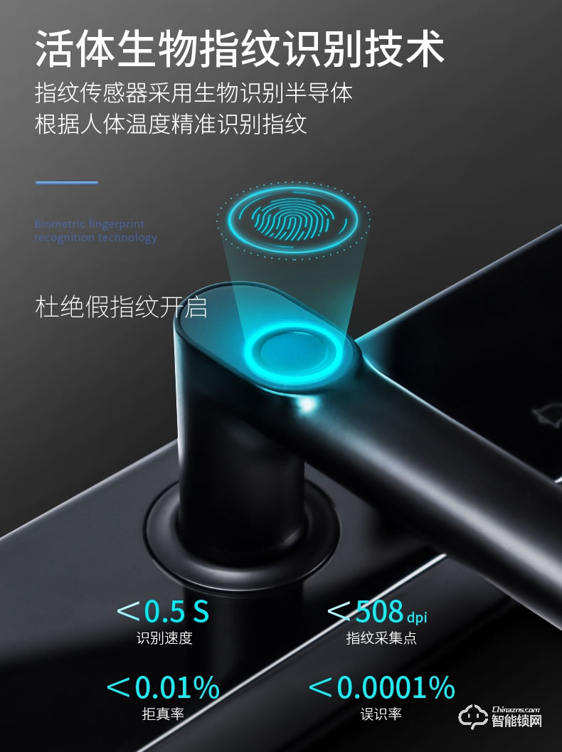 互威智能锁 368家用防盗门入户门智能锁