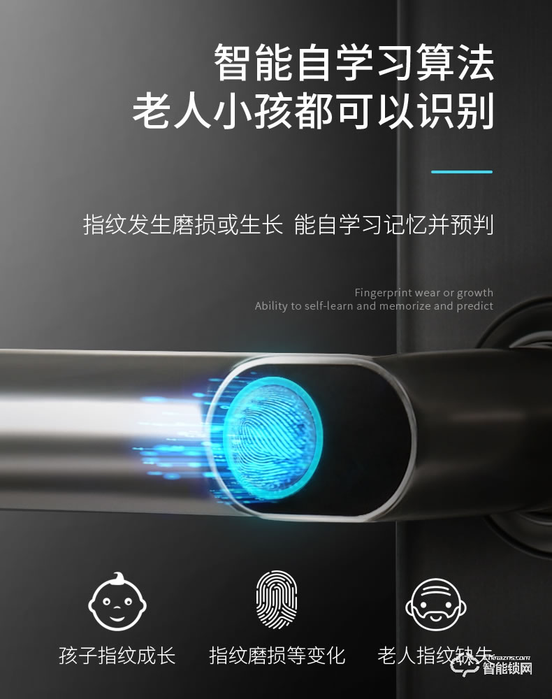 互威智能锁 368家用防盗门入户门智能锁
