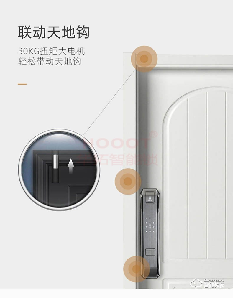 华拓智能锁 RL4全自动智能密码门锁