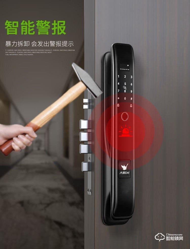 大鹅智能锁 防盗门全自动智能密码锁