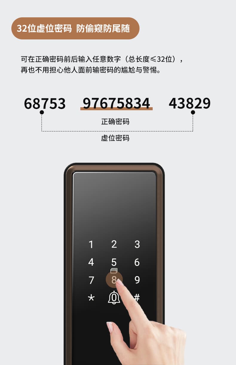 海尔智能锁23E指纹锁家用防盗门密码锁E23