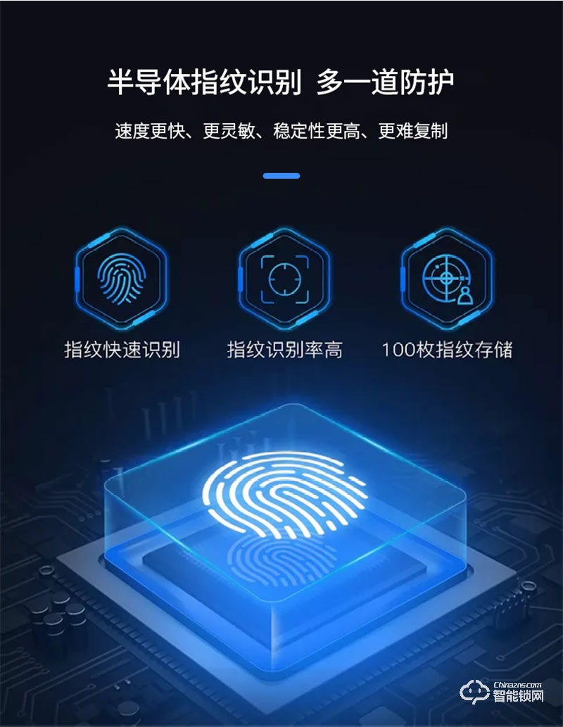 石将军J3指纹锁家用 防盗门智能门锁
