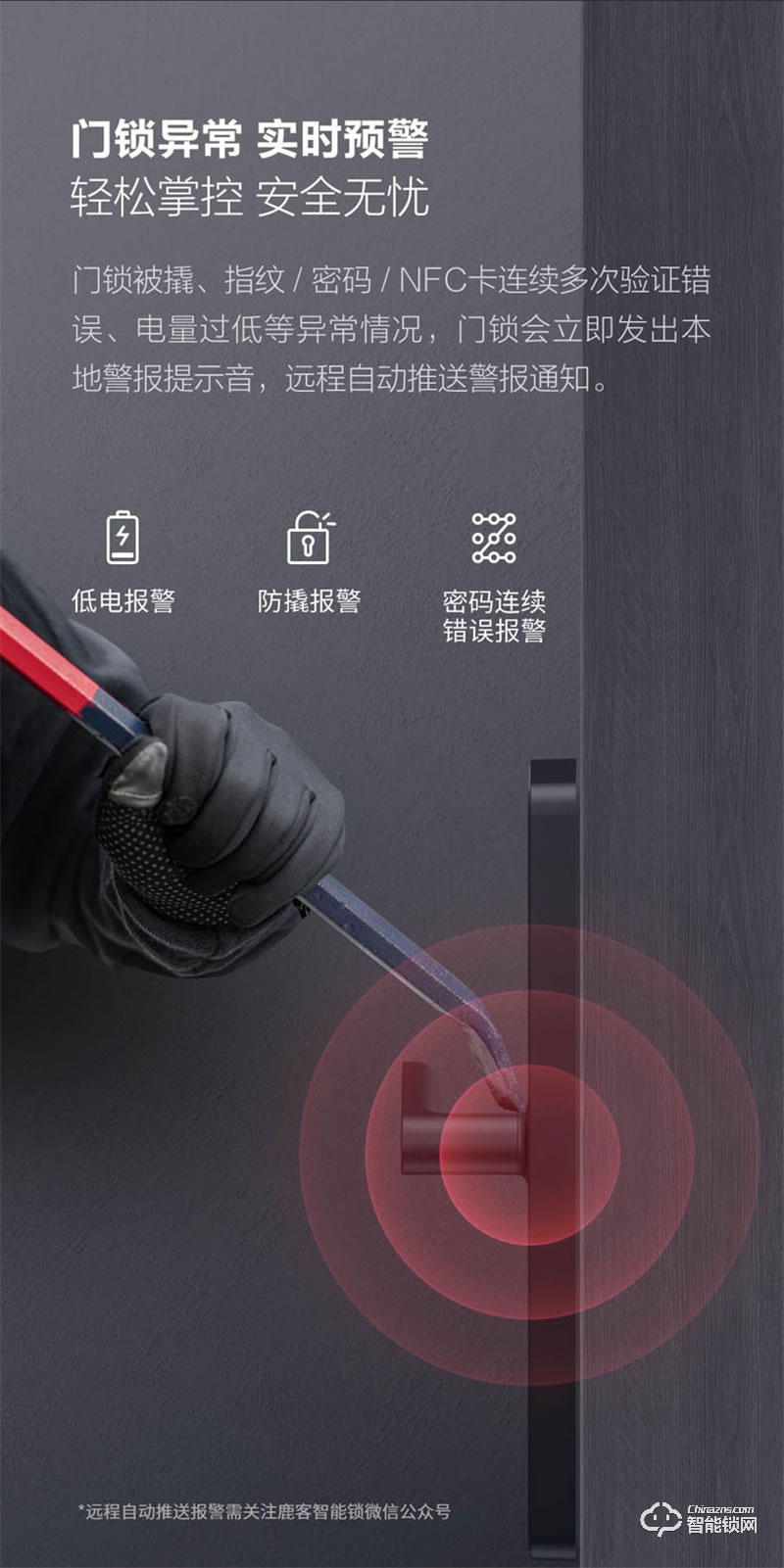 鹿客智能锁x3 指纹锁防盗门锁