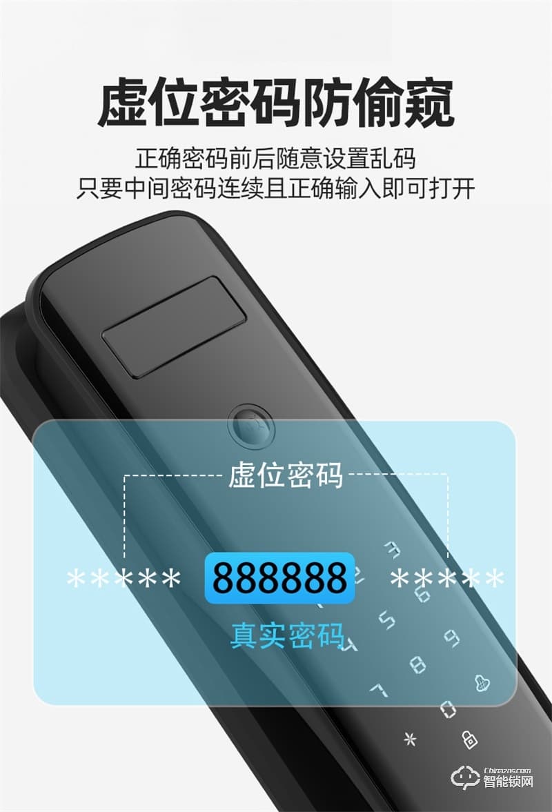 康佳GM6S 3D人脸识别 指纹密码家用防盗智能门锁