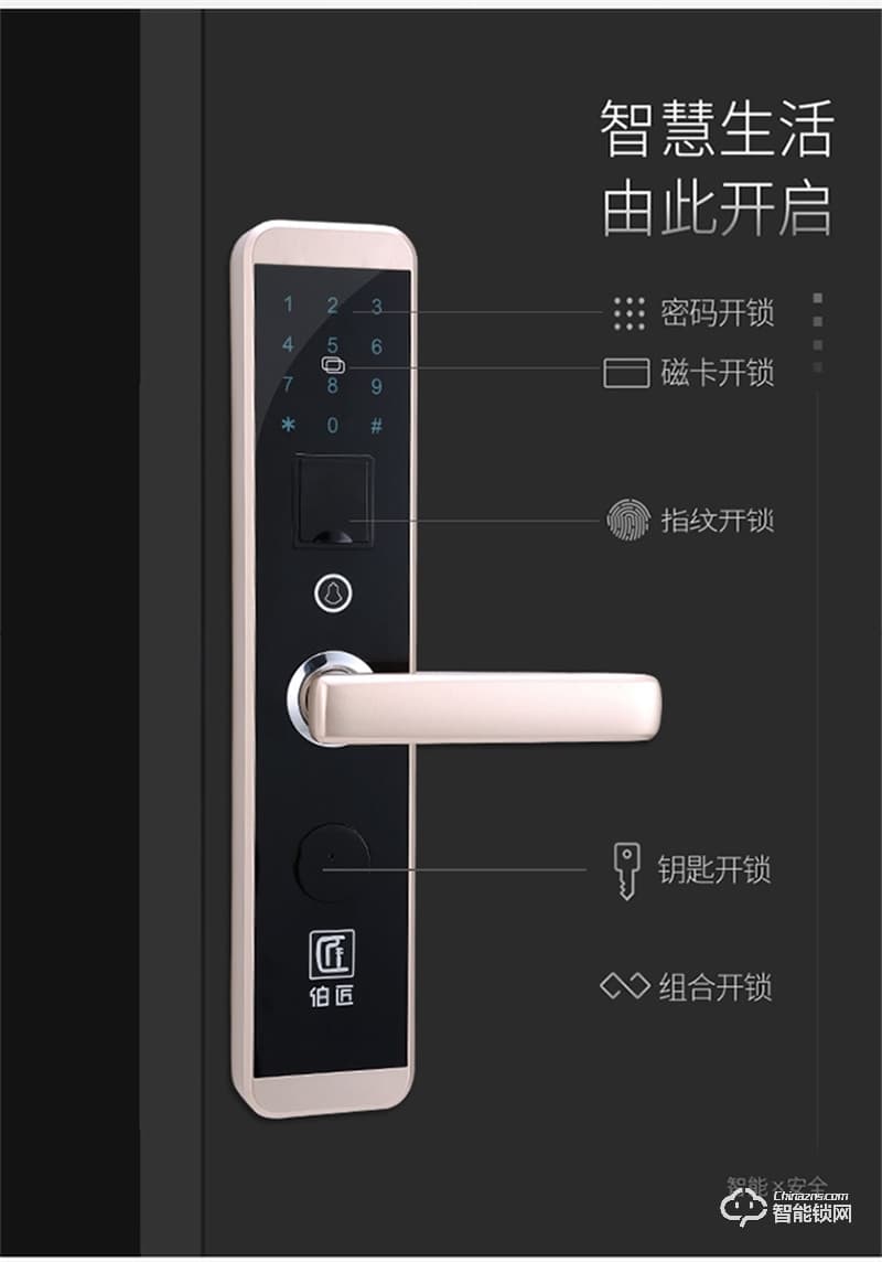 伯匠BJ101智能锁 全自动智能锁家用电子锁