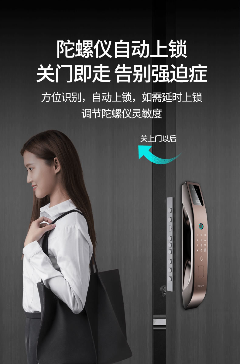 希箭指纹锁R10真3D人脸识别智能门锁 家用防盗门电子锁