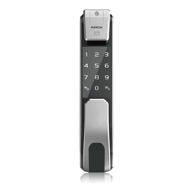箭牌推拉式智能指纹锁天盾A907 家用防盗门电子密码锁