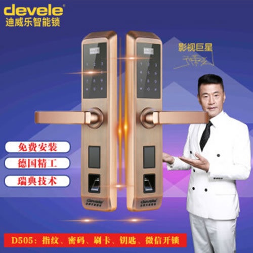 迪威乐智能锁 D505家用防盗门锁指纹锁