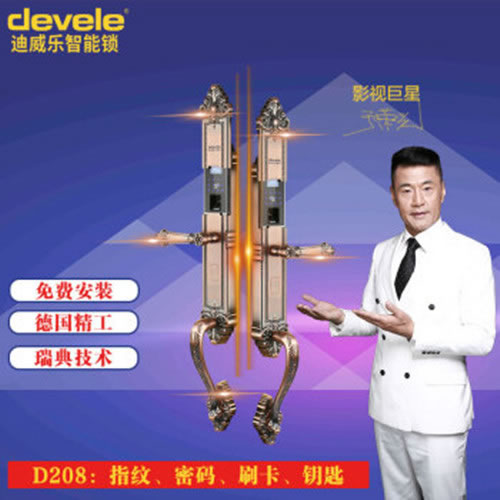 迪威乐智能锁 D208别墅家用防撬防盗门锁