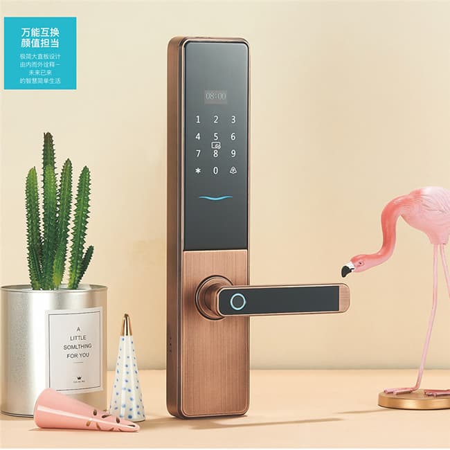 得耐特智能锁 自带门铃 一键上锁