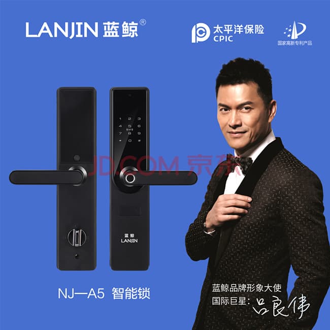 蓝鲸智能锁 A5家用防盗门智能门锁