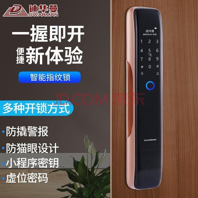 迪华曼智能锁 家用防盗门全自动密码锁